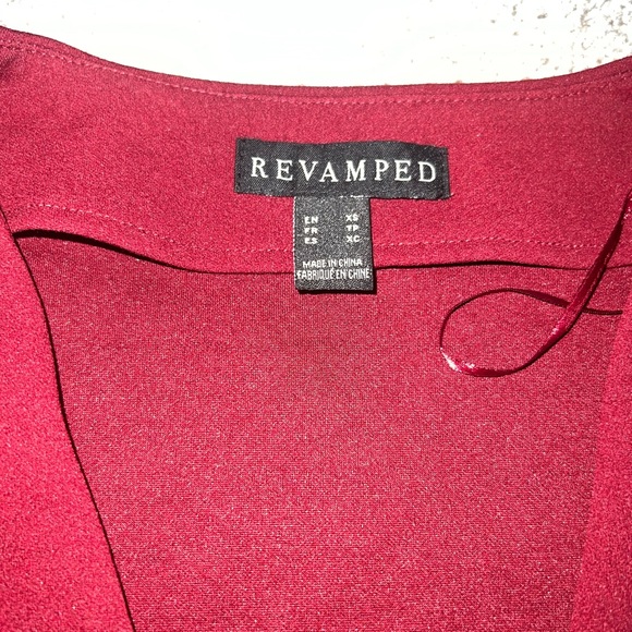 Maroon / burgundy romper - Picture 4 of 5